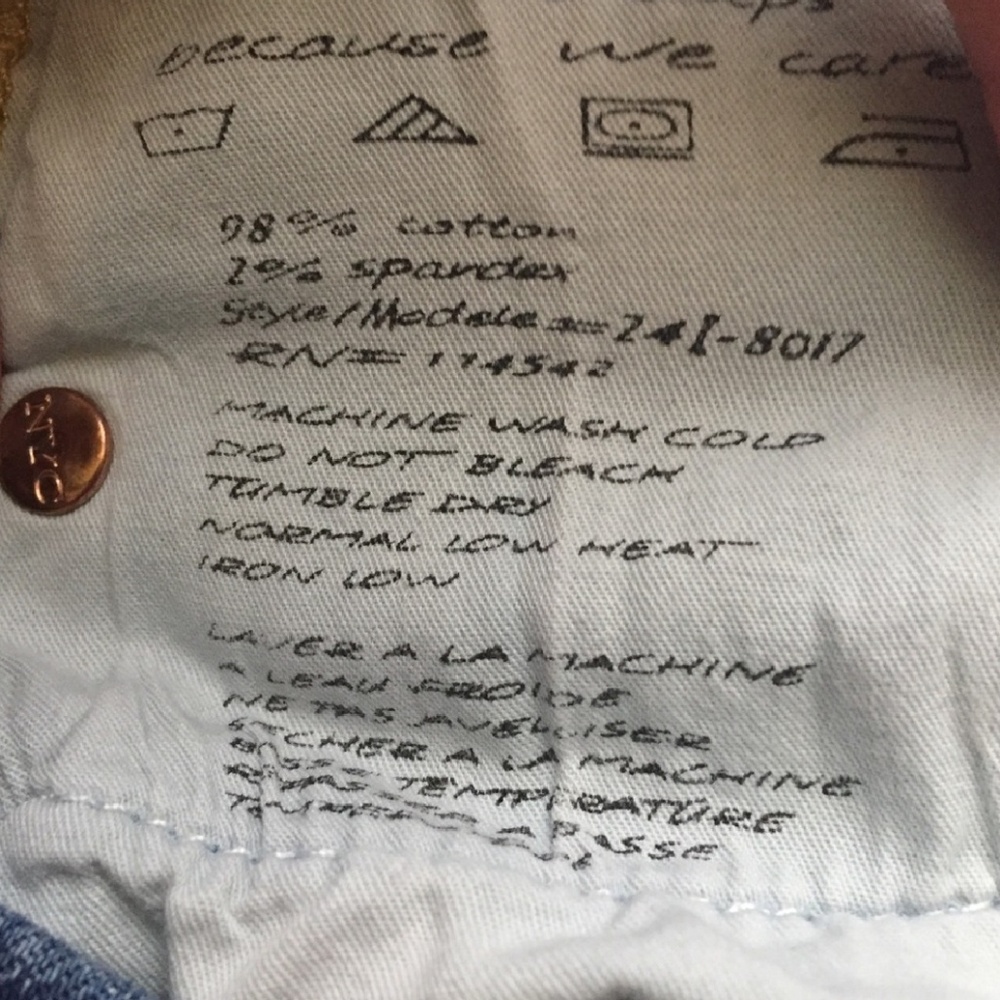 Black NYC Little Queenie Denim Shorts - Picture 4 of 4